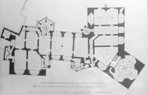 R104022 Albrechtsburg Grundriß des II. Stocks 