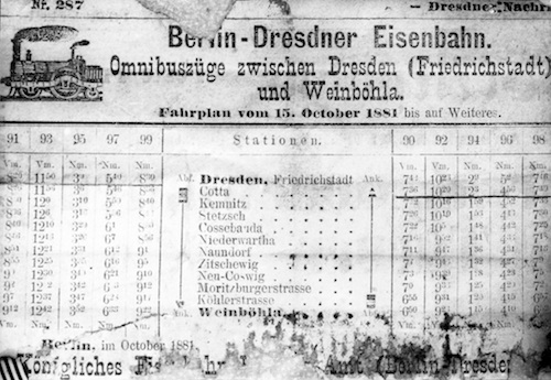 R223027 Fahrplan vom 15.10.1881 