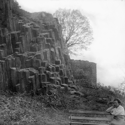 AR36068 Basaltsäulen Stolpen Schloßberg 