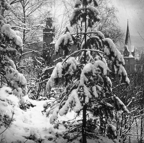 R42026 Stein Hartenstein Schloß in Winter 