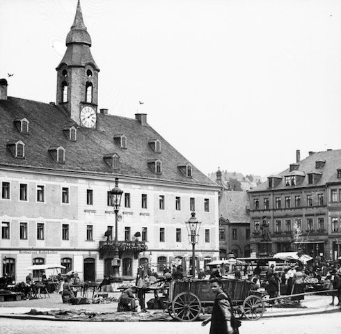 R73004 Annaberg Markt und Rathaus 